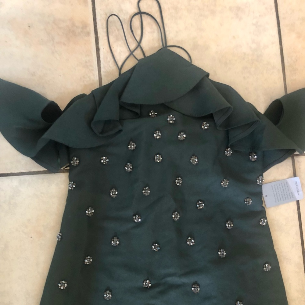 Emerald green cocktail dress new with tags